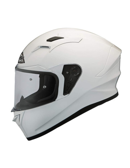 CASCO INTEGRAL MARCA SMK HELMET STELLAR BLANCO BRILLO (GL100)