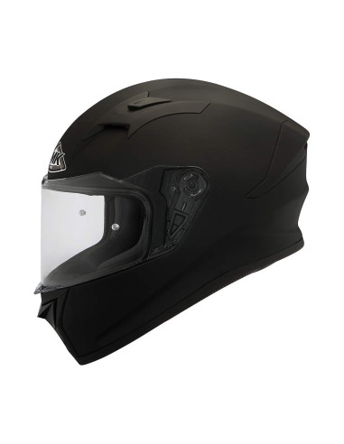 CASCO INTEGRAL MARCA SMK HELMET STELLAR COLOR NEGRO BRILLO (GL200)