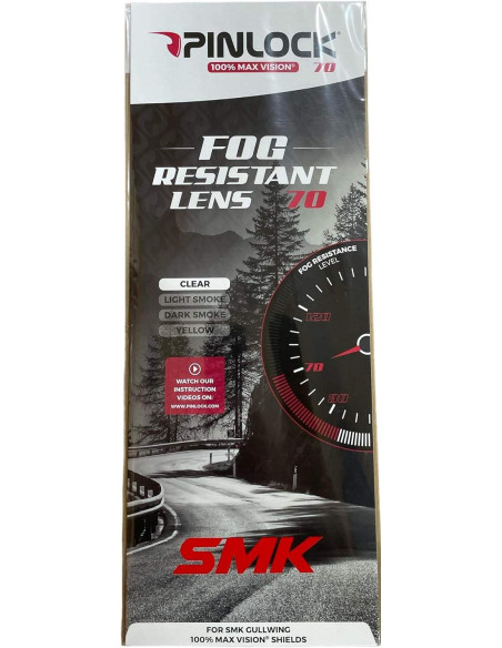 PINLOCK Adaptable para Casco SMK Modular Gullwing trasparete Clear 100% MAX Visor