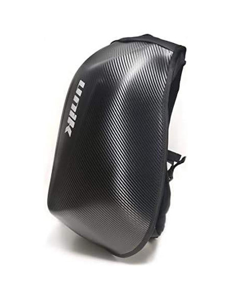 Unik Mochila para moto, esquí, camping, desplazamientos. Acabado Carbono, 24L de volumen, Resistente al agua.