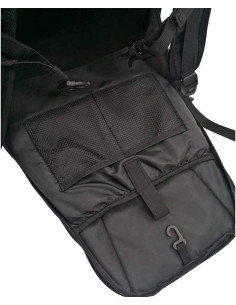 Unik Mochila para moto, esquí, camping, desplazamientos. Acabado Carbono, 24L de volumen, Resistente al agua.