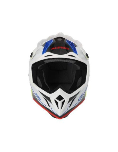 CASCO ACERBIS STEEL CARBON BLANCO Y NEGRO