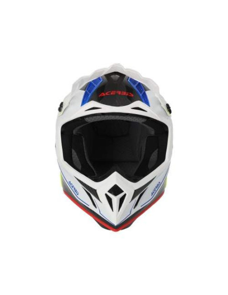 CASCO ACERBIS STEEL CARBON BLANCO Y NEGRO