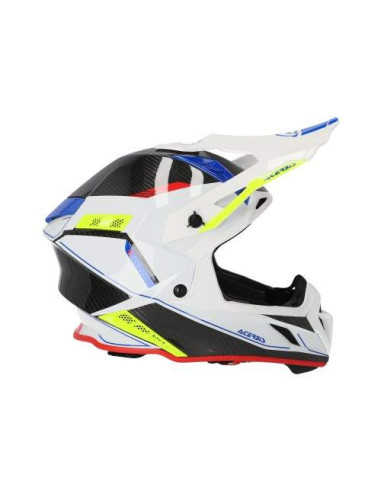 CASCO ACERBIS STEEL CARBON BLANCO Y NEGRO