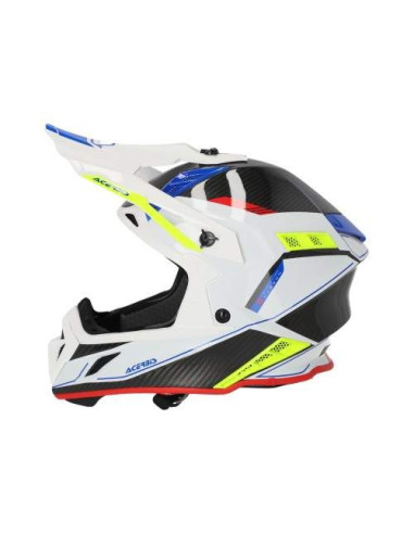 CASCO ACERBIS STEEL CARBON BLANCO Y NEGRO
