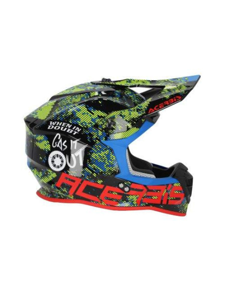 CASCO ACERBIS LINEAR BLANCO Y NEGRO