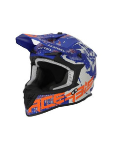 CASCO ACERBIS LINEAR AZUL Y GRIS 22.06