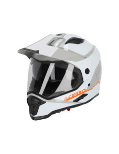CASCO ACERBIS REACTIVE BLANCO Y GRIS 22.06