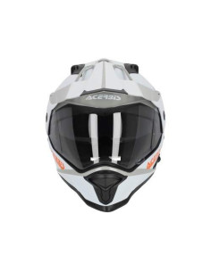 CASCO ACERBIS REACTIVE BLANCO Y GRIS 22.06 2