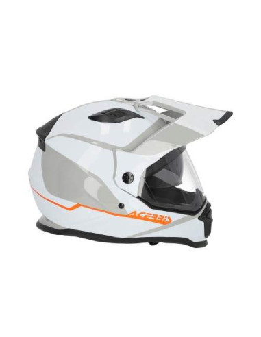 CASCO ACERBIS REACTIVE BLANCO Y GRIS 22.06