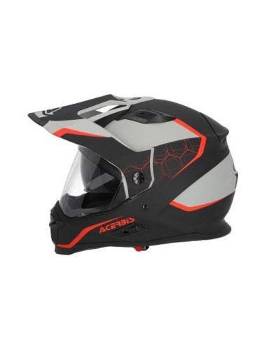 CASCO ACERBIS REACTIVE NEGRO Y ROJO 22.06