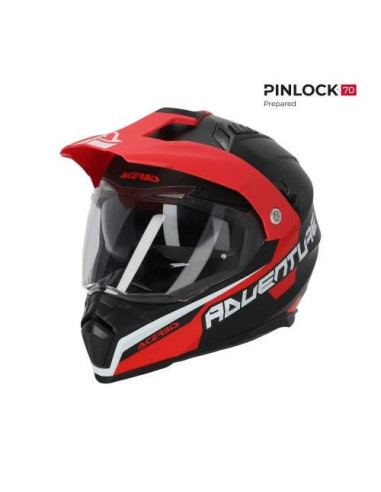 CASCO ACERBIS FLIP NEGRO Y ROJO 22.06