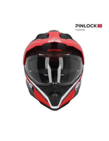 CASCO ACERBIS FLIP NEGRO Y ROJO 22.06
