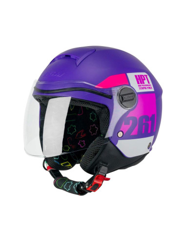 CGM HELMETS Casco Infantil Modelo 261X MINI SIGN Color Violeta y Rosa