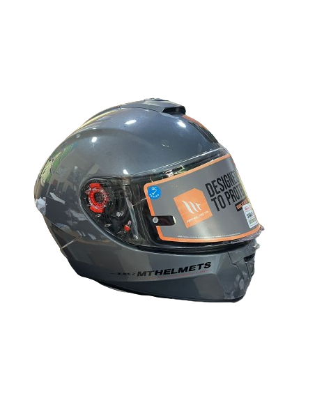 MT HELMETS Casco Integral  BLADE 2 Gris Metalizado Casco de Exposición OUTLET