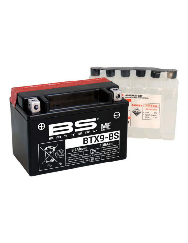 Batería Marca BS BATTERY BTX9-BS