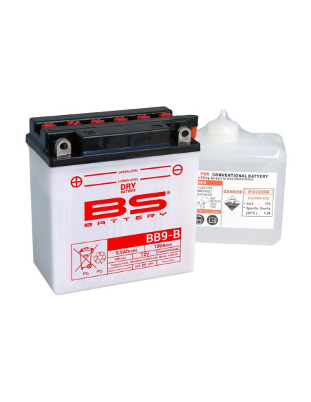 Batería Marca BS BATTERY BB9-B (Fresh Pack)