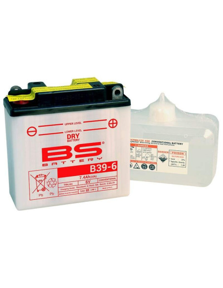 Batería Marca BS B39-6A Convencional con pack de electrolito