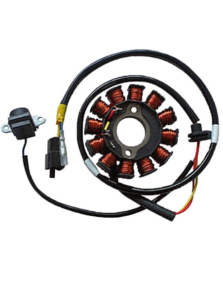 STATOR SGR 12 POLOS CON PICK-UP (MOTOR KYMCO 125/200 4T CARBURADOR - AIRE)