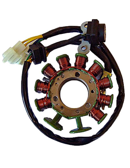STATOR SGR TRIFASE 11 POLOS CON PICK-UP EXTERNO (MOTOR KYMCO 125/200 4T CARBURADOR)