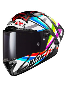 LS2 HELMETS Casco Integral THUNDER GP AERO FLASH BLACK FF805 ECE 22.06 HOMOLOGACIÓN