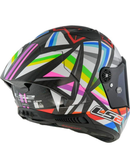 LS2 HELMETS Casco Integral THUNDER GP AERO FLASH BLACK FF805 ECE 22.06 HOMOLOGACIÓN