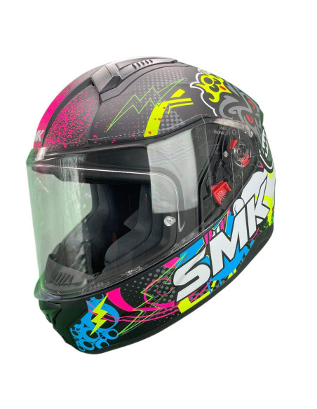SMK HELMETS Casco Integral BIONIC KID CHIMPZ Decorado Mate