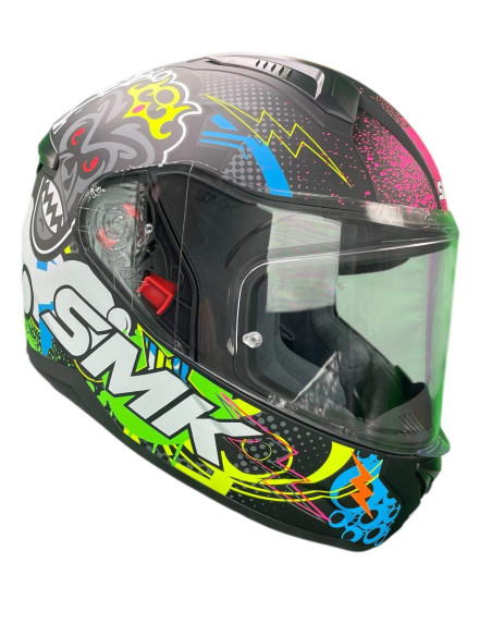 SMK HELMETS Casco Integral BIONIC KID CHIMPZ Decorado Mate