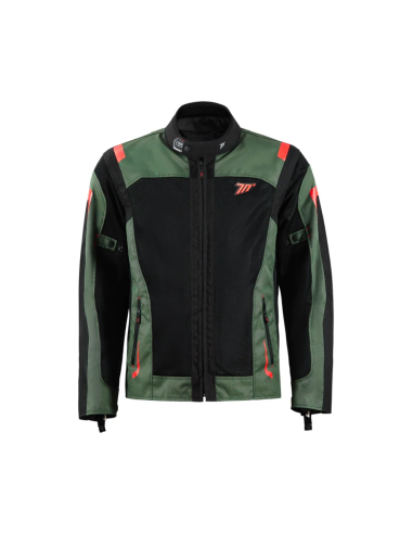 CHAQUETA SD-JT66 SAHARA HOMBRE VERDE MILITAR/ROJO