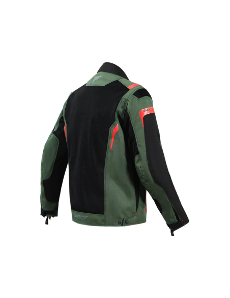 CHAQUETA SD-JT66 SAHARA HOMBRE VERDE MILITAR/ROJO