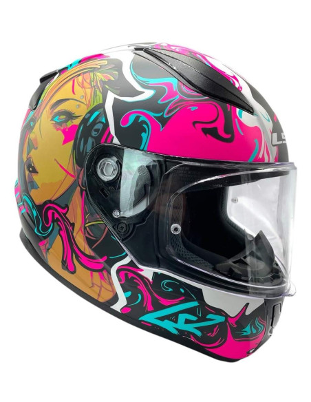 LS2 HELMETS Casco Integral RAPID II F353 Rosa/Azul/Negro
