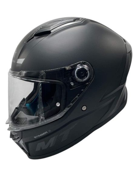 MT HELMETS Casco Integral STINGER 2 SOLID A11 Negro Mate