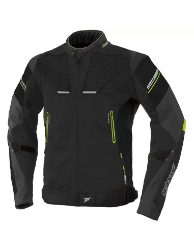 CHAQUETA OUTLET SEVENTY DEGREES SD-JR69 NEGRO AMARILLO FLUOR