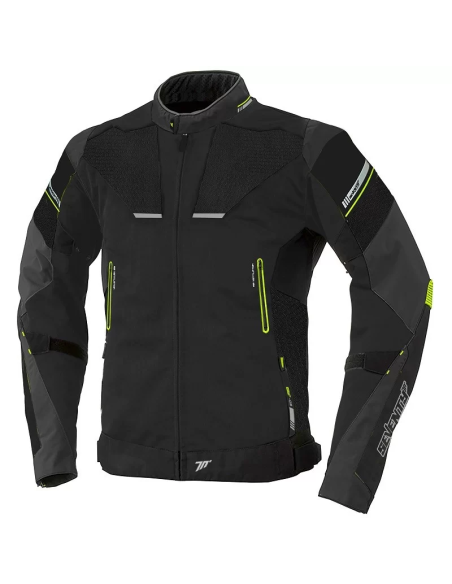 CHAQUETA OUTLET SEVENTY DEGREES SD-JR69 NEGRO AMARILLO FLUOR