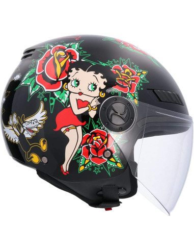 SHIRO HELMETS Casco de OUTLET La BETTY Negro Talla S
