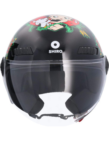 SHIRO HELMETS Casco de OUTLET La BETTY Negro Talla S