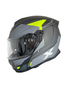 SHIRO HELMETS Casco Modular Modelo DISCOVER ROUTE Negro Mate y Amarillo Flúor Totalmente Homologado 2