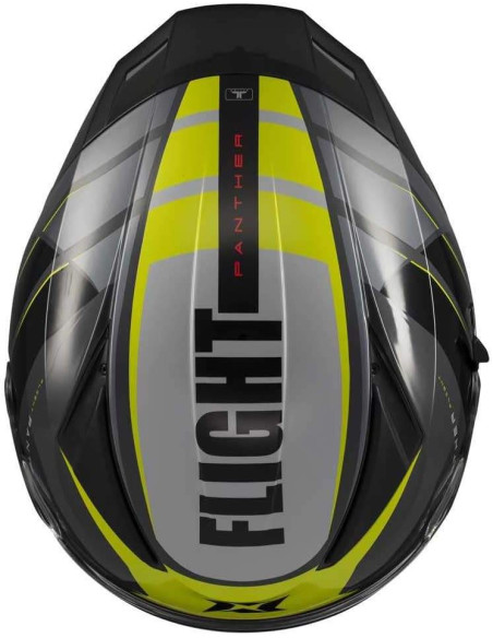 Casco Moto Casco Panther Sv Flight Amarillo/negro Brillo L