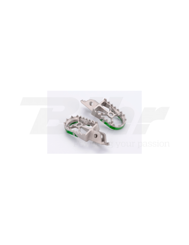 Estriberas Off Road gris/verde Kawasaki
