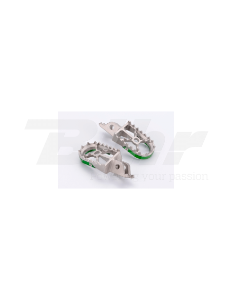 Estriberas Off Road gris/verde Kawasaki