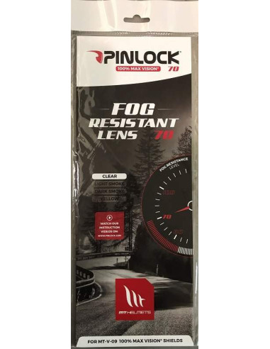 DKS 155 LAMINA PINLOCK MAX VISION PARA PANTALLA MT-V-09 NEGRA