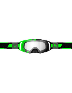 GAFA MX EVO STRIPES NEGRO/VERDE FLUOR