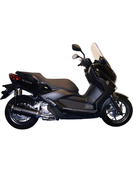 SILENCIOSO SBK ESCAPE MOTO MARCA LEO VINCI NERO YAMAHA X-MAX 250 INOX COPA CARB