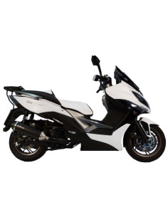 SILENCIOSO SLIP-ON ESCAPE MOTO MARCA LEO VINCI NERO KYMCO XCITING 400I 13/14 COPA CARB 2