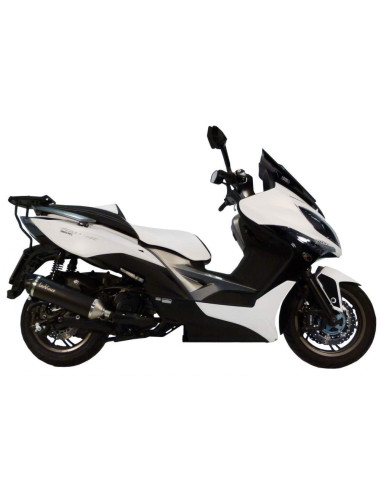 SILENCIOSO SLIP-ON ESCAPE MOTO MARCA LEO VINCI NERO KYMCO XCITING 400I 13/14 COPA CARB