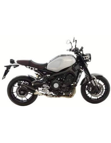 SILENCIOSO SBK ESCAPE MOTO MARCA LEO VINCI NERO 3/1 YAMAHA XSR900 INOX