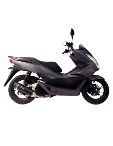 SILENCIOSO SBK ESCAPE MOTO MARCA LEO VINCI NERO HONDA PCX 125 2012 - 2016 LEOVINCE NERO