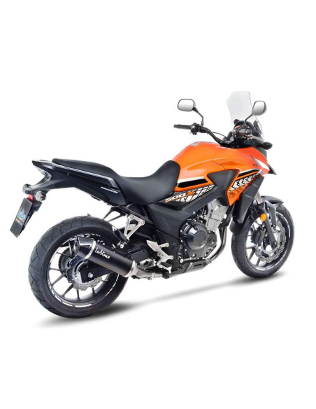 SILENCIOSO SBK ESCAPE MOTO MARCA LEOVINCIHONDA CB 500 X 2017 - 2018 LEOVINCE NERO