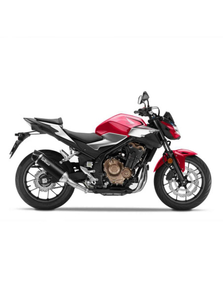 SILENCIOSO ESCAPE MOTO MARCA LEO VINCI NERO HONDA CB 500 F 2019 - 2021 LEOVINCE NERO