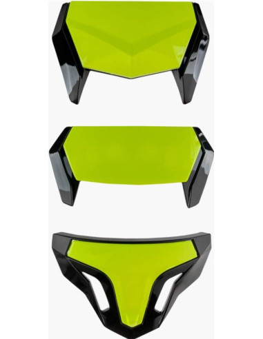 KIT 3 VENTS ATOM GLOSS FLUOR YELLOW